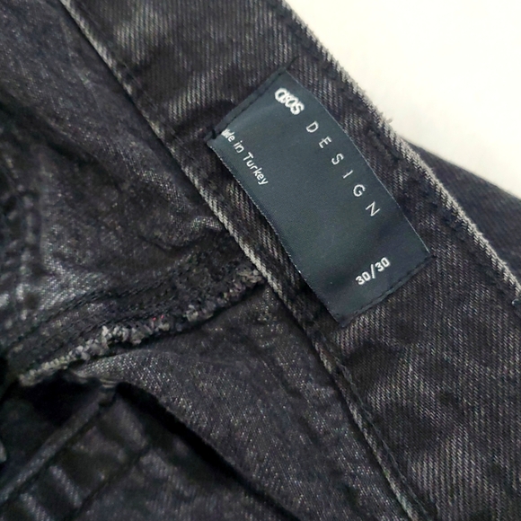 asos Design Off Black 90s Cotton Jeans Size 30 - Picture 11 of 11